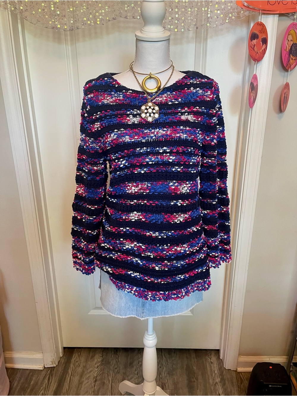 Ruby Rd. : Colorful Popcorn Knit Sweater!! - Picture 2 of 7